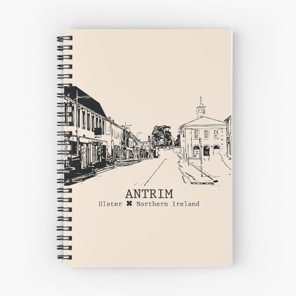 Item preview, Antrim NI - Vintage Ink Cityscape designed and sold by Lakeric.
