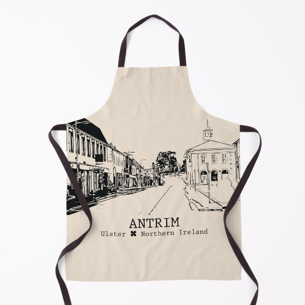 Item preview, Antrim NI - Vintage Ink Cityscape designed and sold by Lakeric.