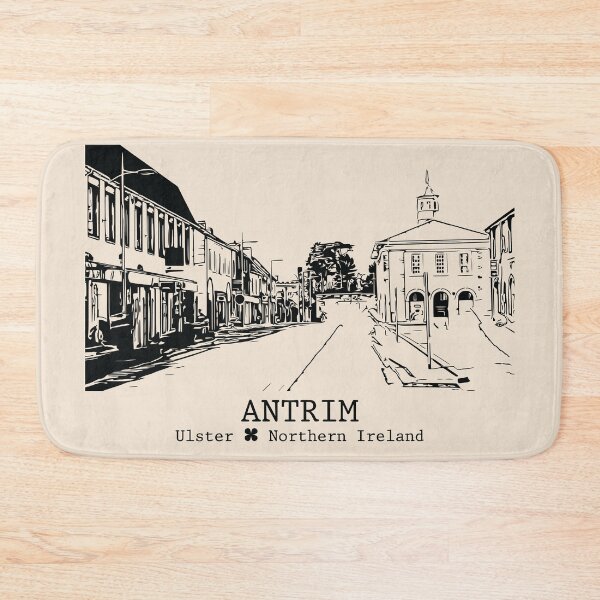 Item preview, Antrim NI - Vintage Ink Cityscape designed and sold by Lakeric.