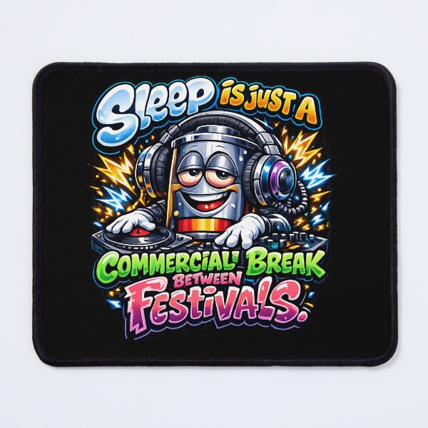 Item preview, Festival Lover DJ Battery - Sleep Is A Commercial Break designed and sold by ZenRave Designs.