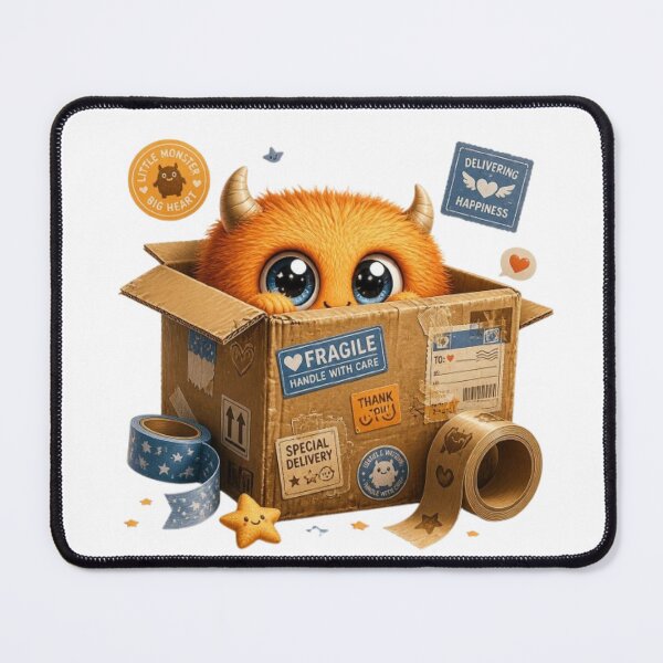 Item preview, Box Monster Sticker | Cute Cardboard Box Creature Kawaii Monster Design designed and sold by Stylestickers55.