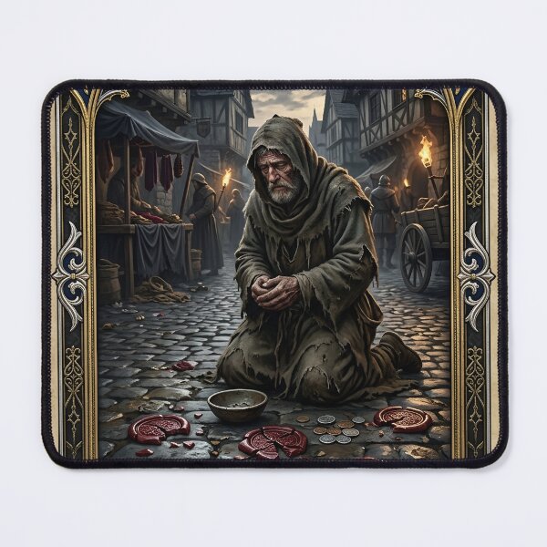 Item preview, Five of Seals -tarot Cards designed and sold by Studio77-Gothic.
