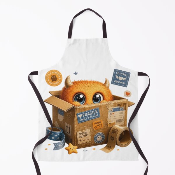 Item preview, Box Monster Sticker | Cute Cardboard Box Creature Kawaii Monster Design designed and sold by Stylestickers55.