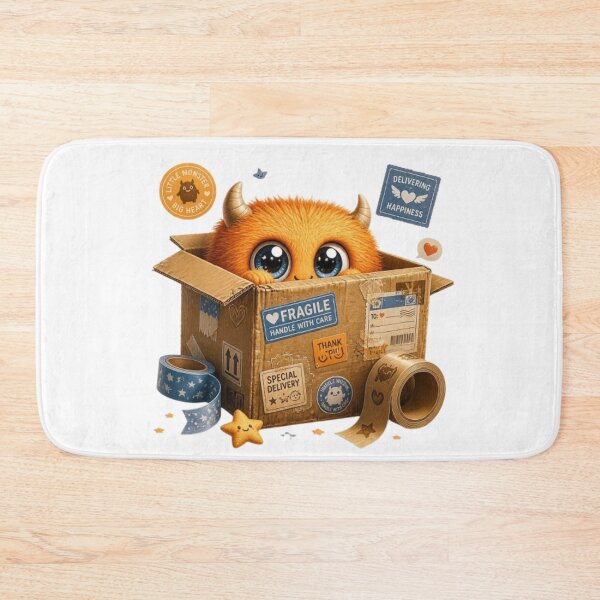 Item preview, Box Monster Sticker | Cute Cardboard Box Creature Kawaii Monster Design designed and sold by Stylestickers55.