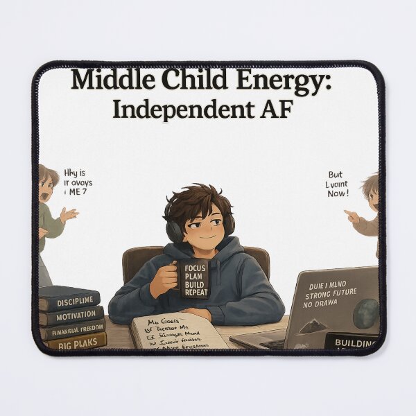 Item preview, Middle Child Energy Independent AF Funny Relatable Design Classic designed and sold by irfanshikh.