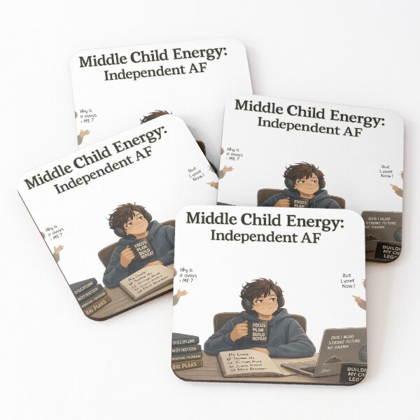 Item preview, Middle Child Energy Independent AF Funny Relatable Design Classic designed and sold by irfanshikh.