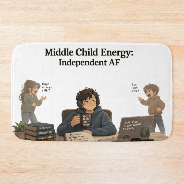 Item preview, Middle Child Energy Independent AF Funny Relatable Design Classic designed and sold by irfanshikh.