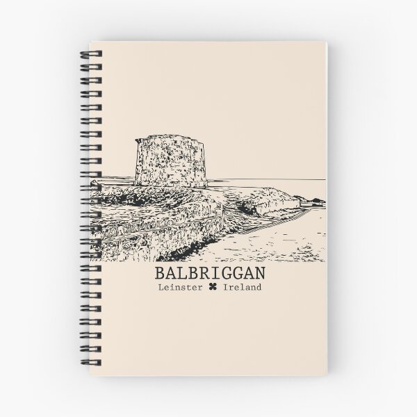 Artikelvorschau, Balbriggan IRL – Vintage-Tinten-Stadtlandschaft entworfen und verkauft von Lakeric.