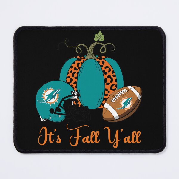 Item preview, Fall Y'all Dolphin Football Pumpkin Leopard designed and sold by josephwalkerart.