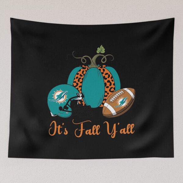 Item preview, Fall Y'all Dolphin Football Pumpkin Leopard designed and sold by josephwalkerart.