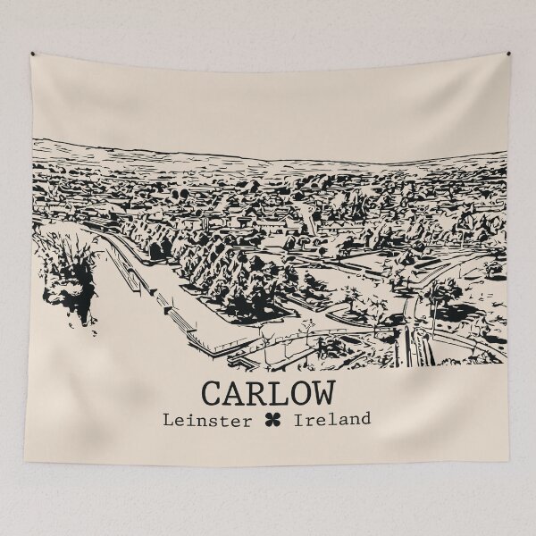 Item preview, Carlow IRL - Vintage Ink Cityscape designed and sold by Lakeric.
