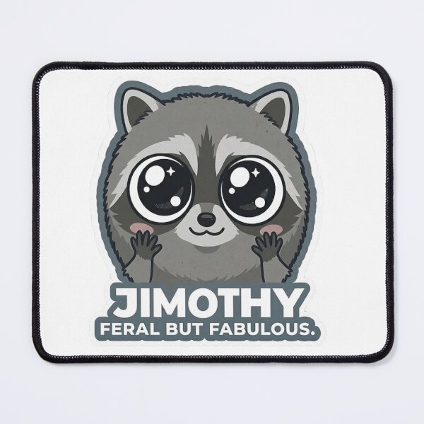 Item preview, Cute Big Eyed Jimothy Feral Fabulous designed and sold by xMErCUrY03x.