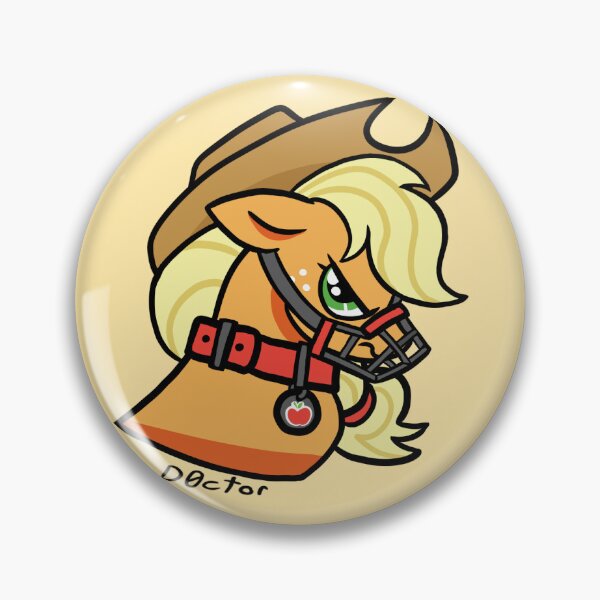 Item preview, AppleJack muzzle collar my little pony pet play designed and sold by WalkerWolf.