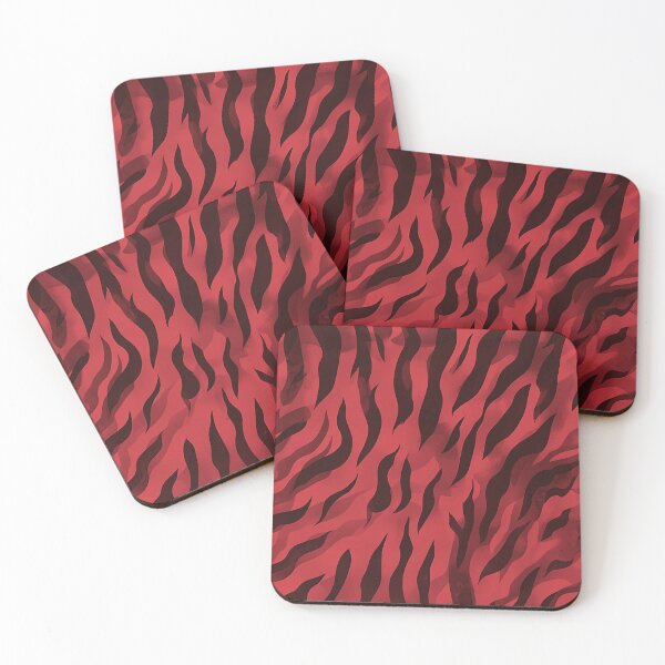 Item preview, Ruby Red Zebra Print Pattern designed and sold by MamaHome.