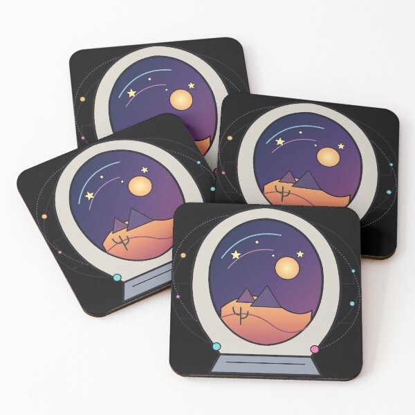Item preview, Desert Within the Helmet – Surreal Retro Astronaut Art designed and sold by WORN.THOUGHTS.