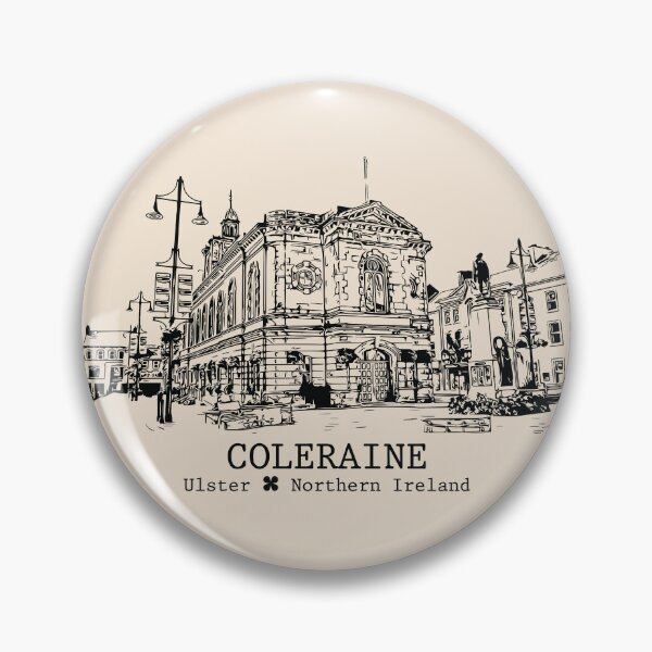 Item preview, Coleraine NI - Vintage Ink Cityscape designed and sold by Lakeric.
