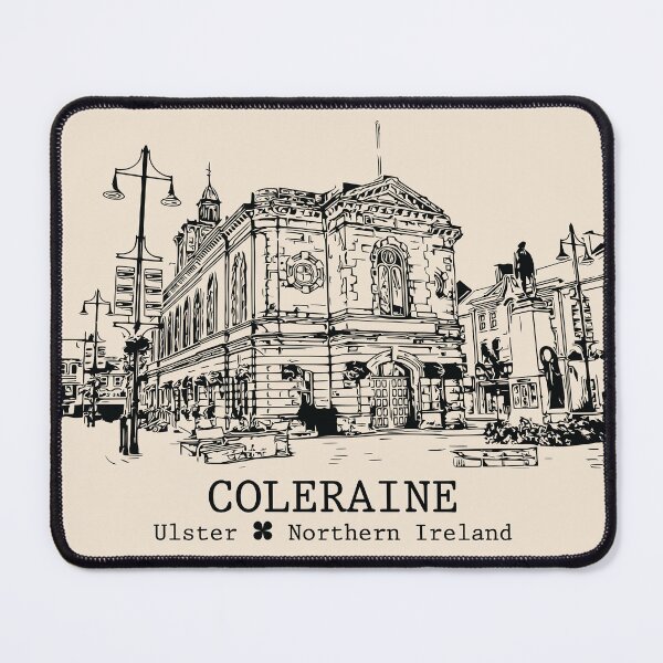 Item preview, Coleraine NI - Vintage Ink Cityscape designed and sold by Lakeric.