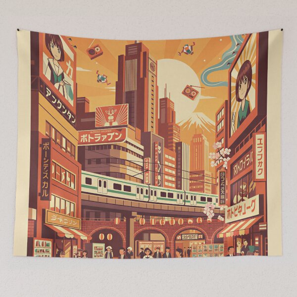 Item preview, Akihabara Japan Sunset Anime  designed and sold by Aminlazir.