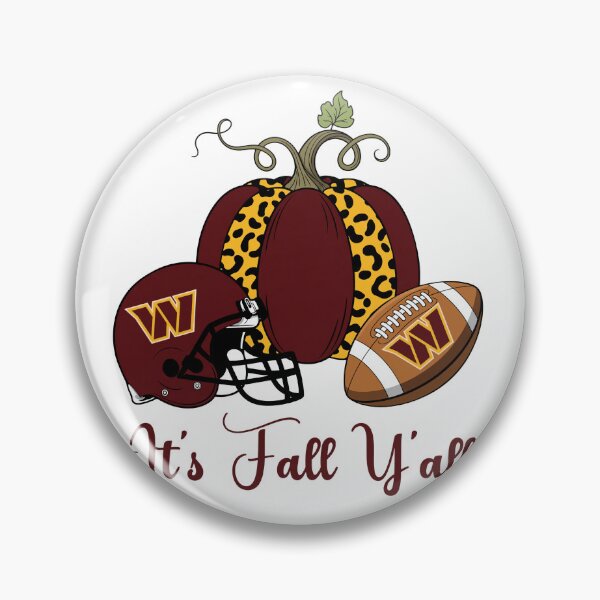Item preview, Washington Commanders Fall Y'all Pumpkin Football designed and sold by josephwalkerart.