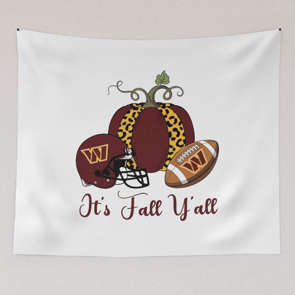 Item preview, Washington Commanders Fall Y'all Pumpkin Football designed and sold by josephwalkerart.