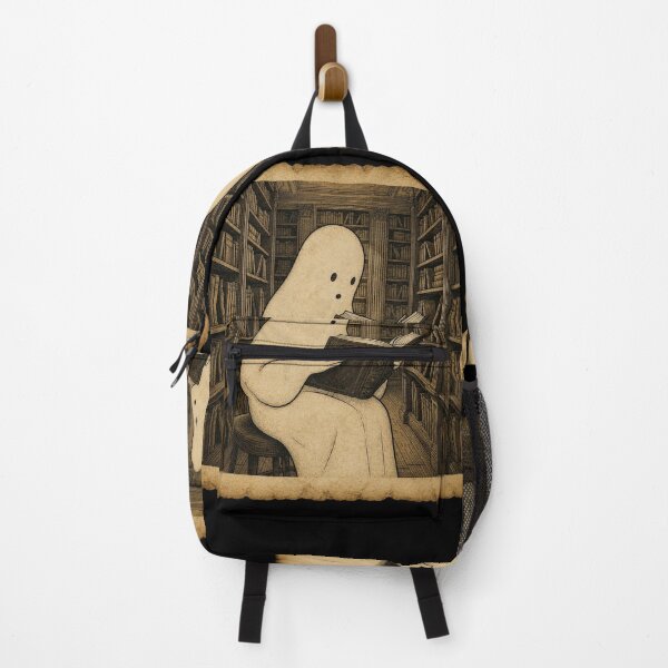 Item preview, Cute Ghost Reading in a Library Dark Academia Vintage Aesthetic designed and sold by thoughtswear.