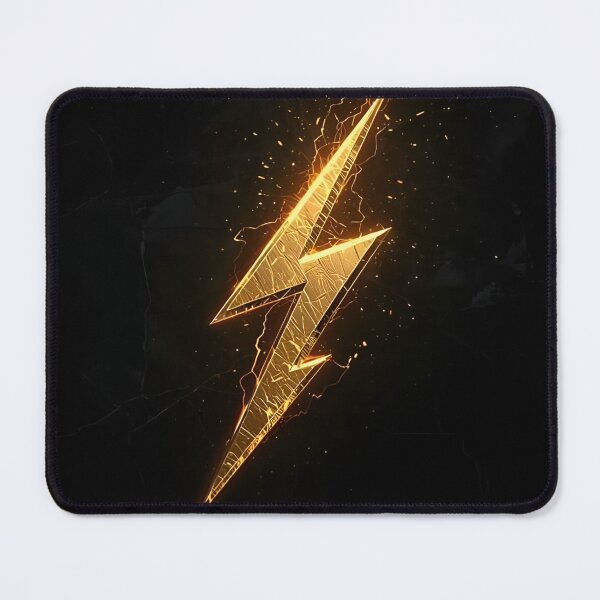 Item preview, Golden Lightning Bolt Minimalist Energy Art designed and sold by Stickershutter.