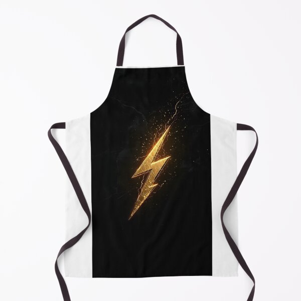 Item preview, Golden Lightning Bolt Minimalist Energy Art designed and sold by Stickershutter.