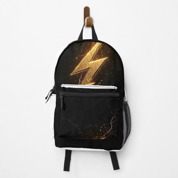 Item preview, Golden Lightning Bolt Minimalist Energy Art designed and sold by Stickershutter.