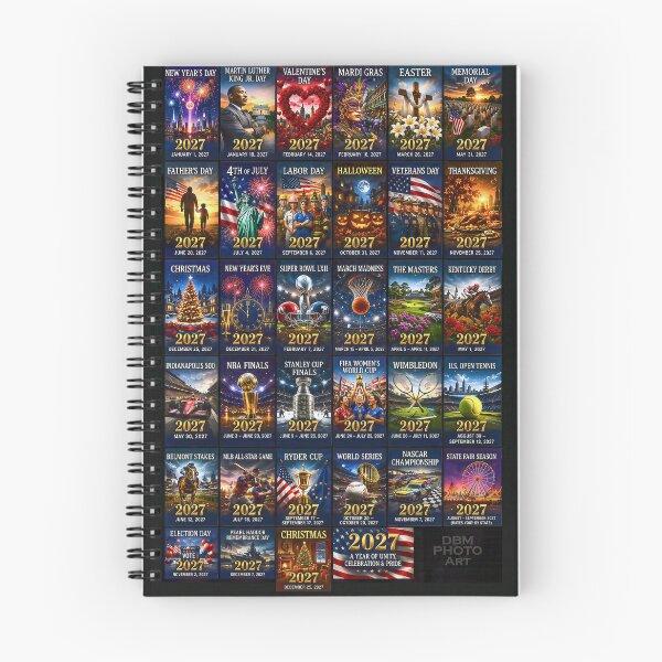 Item preview, 2027 EVENTS AND HOLIDAYS ART CALENDAR - designed and sold by DBM Photo Art 1.