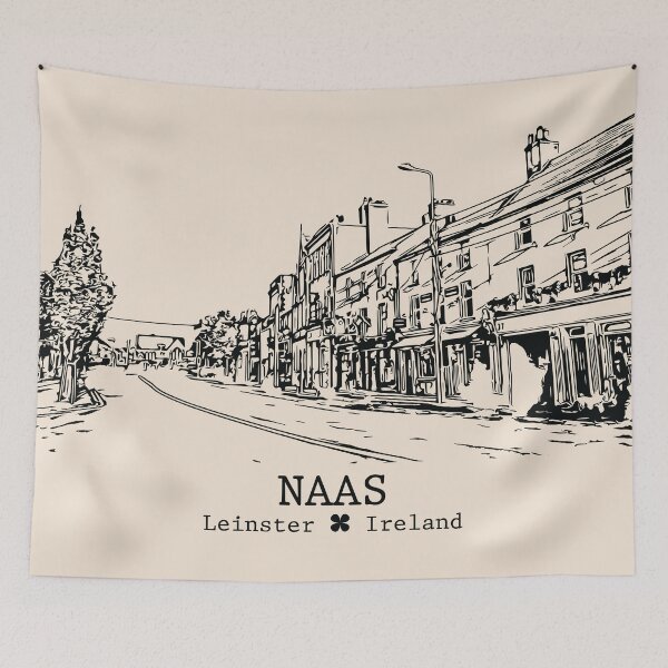 Item preview, Naas IRL - Vintage Ink Cityscape designed and sold by Lakeric.