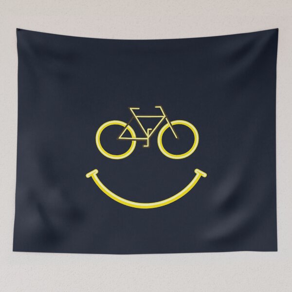 Item preview, Funny Bicycle Smile Gift Cycling Enthusiast Art designed and sold by Corvoria.