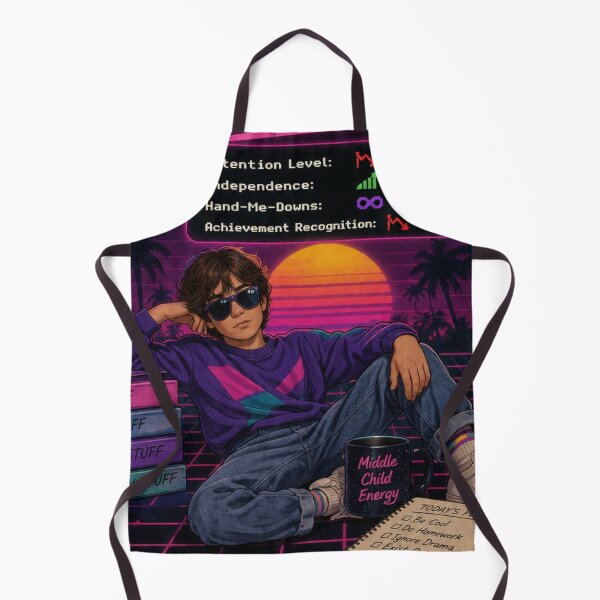Item preview, Middle Child Starter Pack Retro 80s Synthwave Sibling Humor designed and sold by irfanshikh.
