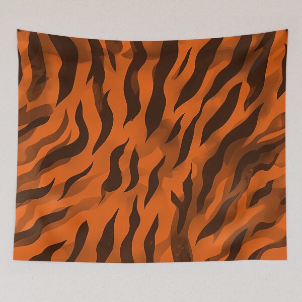 Item preview, Sunset Orange Zebra Print Pattern designed and sold by MamaHome.