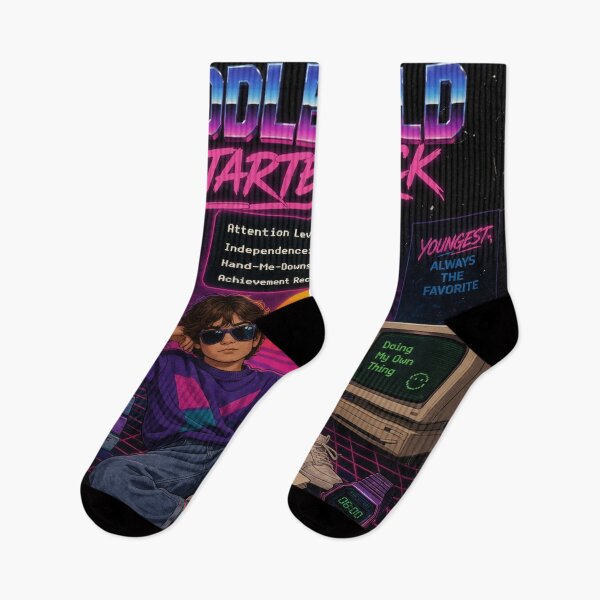 Item preview, Middle Child Starter Pack Retro 80s Synthwave Sibling Humor designed and sold by irfanshikh.