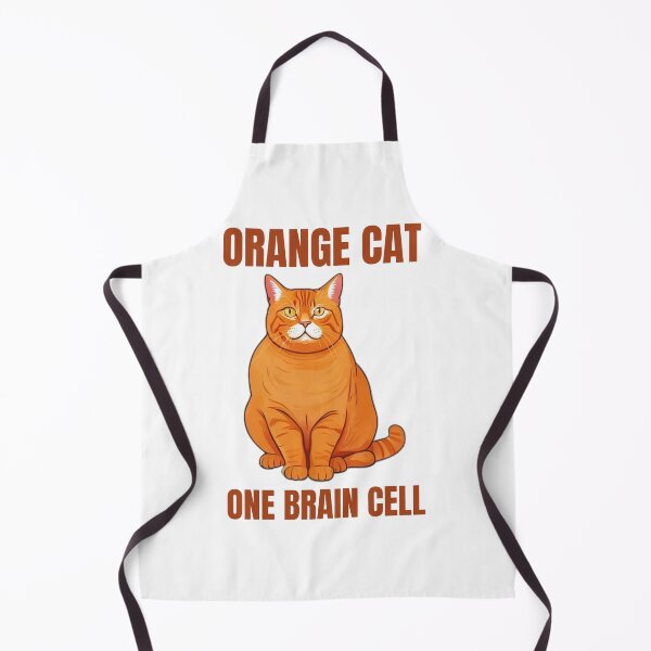 Item preview, Orange Cat One Brain Cell Humor designed and sold by DreamDesignWear.