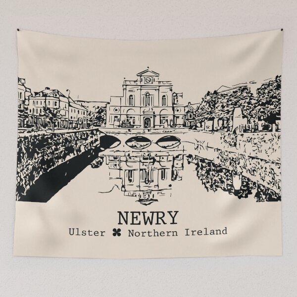 Item preview, Newry NI - Vintage Ink Cityscape designed and sold by Lakeric.
