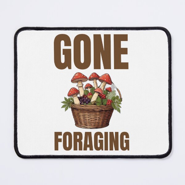 Item preview, Gone Foraging Mushroom Basket Cottagecore designed and sold by DreamDesignWear.