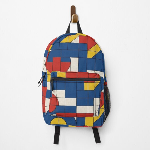 Item preview, Retro Bauhaus Primary Color Grid - De Stijl Geometric Abstract designed and sold by Dzblack.