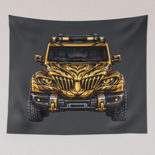 Item preview, Tiger Orange Adventure SUV — BV-JTO —  Front View designed and sold by BROHLine Studio.