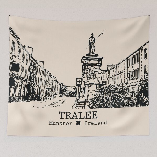 Item preview, Tralee IRL - Vintage Ink Cityscape designed and sold by Lakeric.
