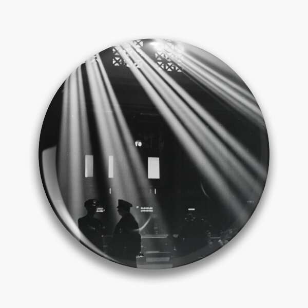 Item preview, 1943 Vintage Chicago, Illinois in the waiting room of the Union Station black and white sunbeam photograph designed and sold by Astrid Arkhangelsky.