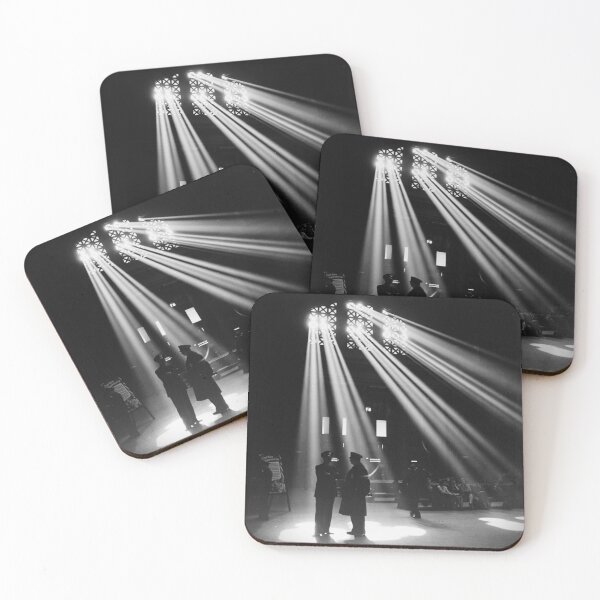 Item preview, 1943 Vintage Chicago, Illinois in the waiting room of the Union Station black and white sunbeam photograph designed and sold by Astrid Arkhangelsky.