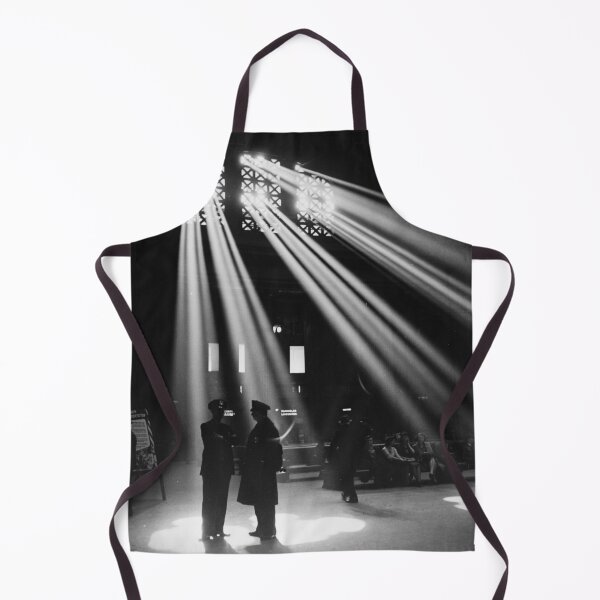 Item preview, 1943 Vintage Chicago, Illinois in the waiting room of the Union Station black and white sunbeam photograph designed and sold by Astrid Arkhangelsky.