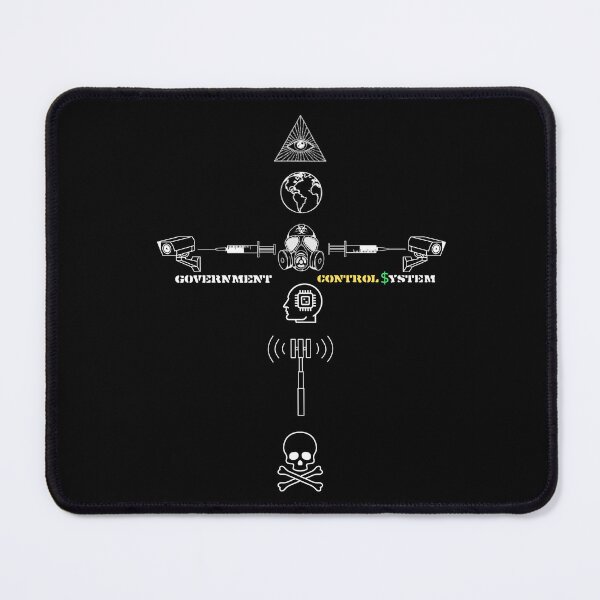 Item preview, Conspiracy Anti-Establishment Cross Graphic Print designed and sold by Iiswaz.