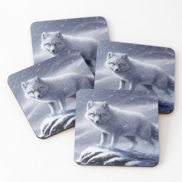 Item preview, Arctic Fox in Snowstorm designed and sold by RkskArt.