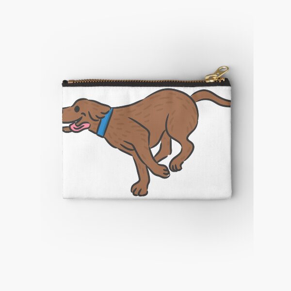 Item preview, Flat Coated Retriever dog running fast active pose. designed and sold by monkik.
