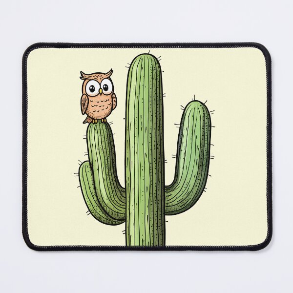 Item preview, Cactus owl designed and sold by ArtfulPlay.