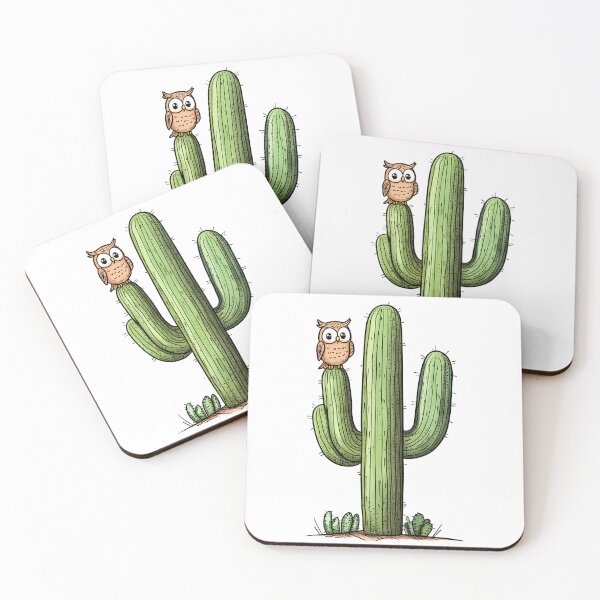 Item preview, Cactus owl designed and sold by ArtfulPlay.