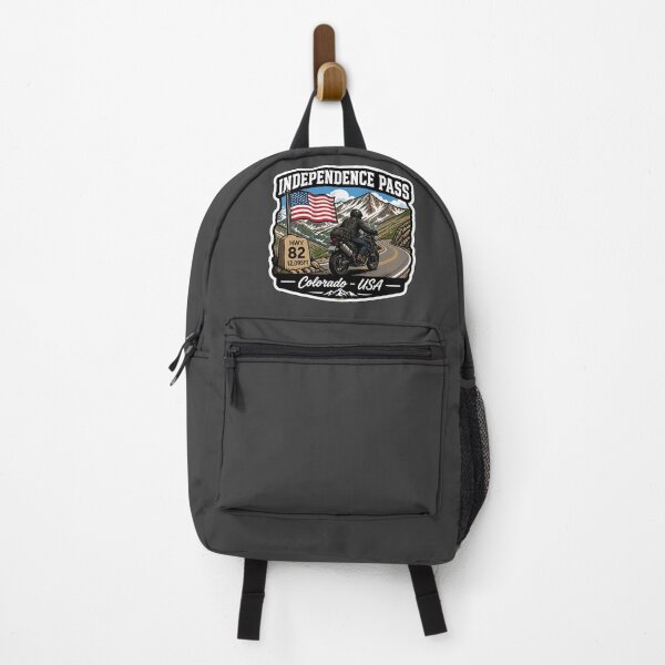 Item preview, Independence Pass Colorado Rocky Mountains Motorcycle Sticker TShirt 01 designed and sold by OuterShellUK.