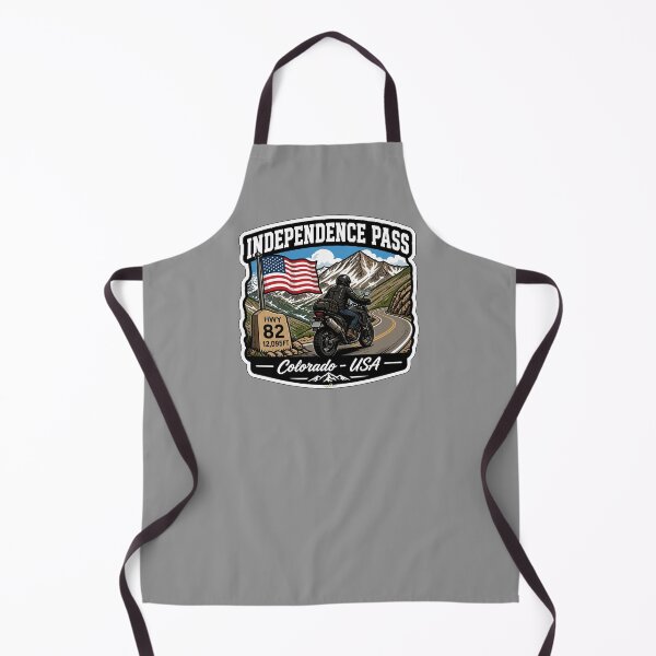 Item preview, Independence Pass Colorado Rocky Mountains Motorcycle Sticker TShirt 01 designed and sold by OuterShellUK.